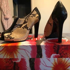 Michael Kors snakeskin high heels